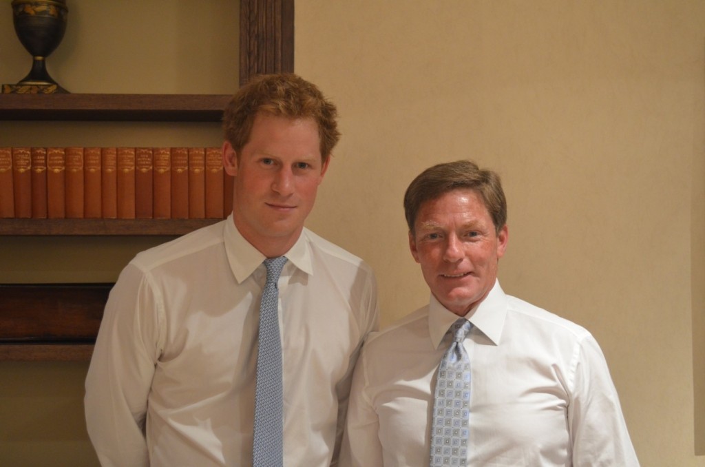 Picture of Prince Harry with Ken Fisher