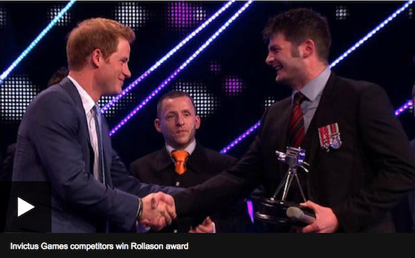 BBC Sports Personality - Prince Harry Presents Invictus Award