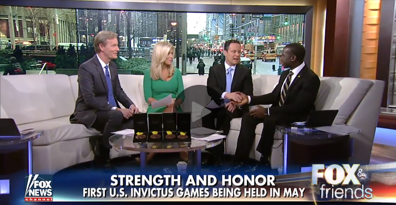 Fox and Friends and Invictus Games 2016 with Captain Reynolds
