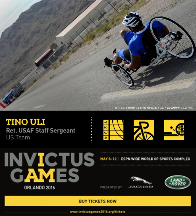 Tino Uli and Invictus Games 2016