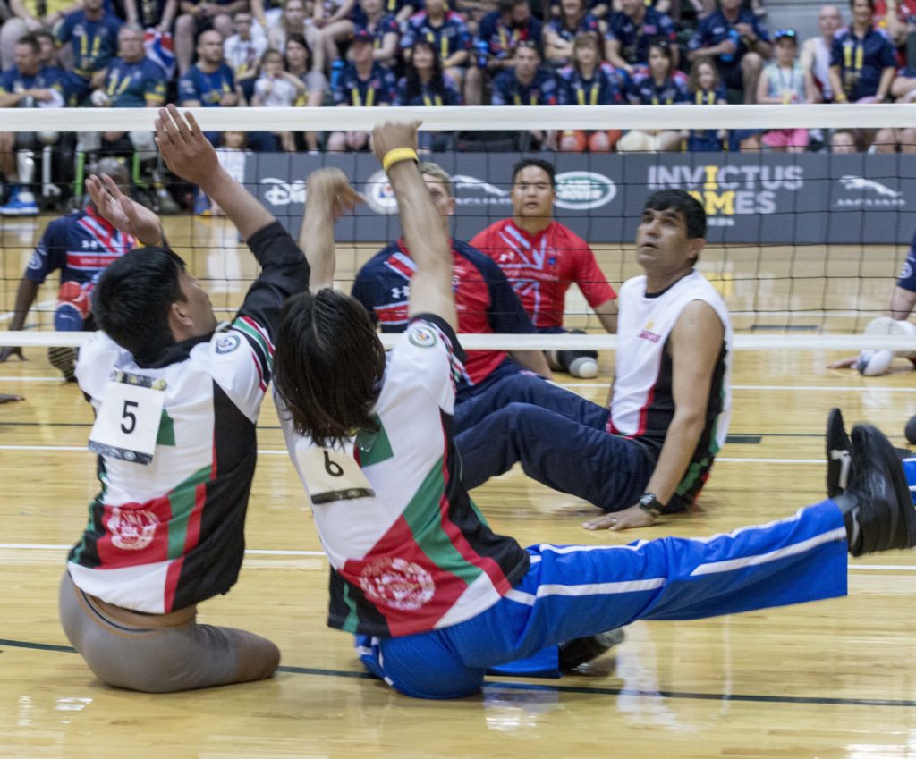 UK vs Afghanistan sitting volleyball at 2016 Invictus Games